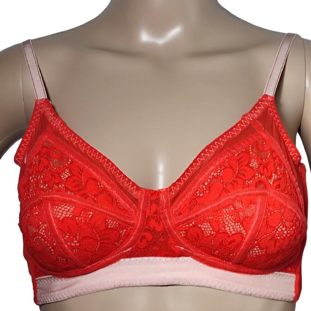 We are HAH Adjustable Bralette 30B to 38B Red New
